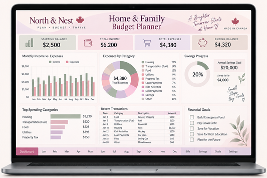 Home & Family Budget Planner Bundle